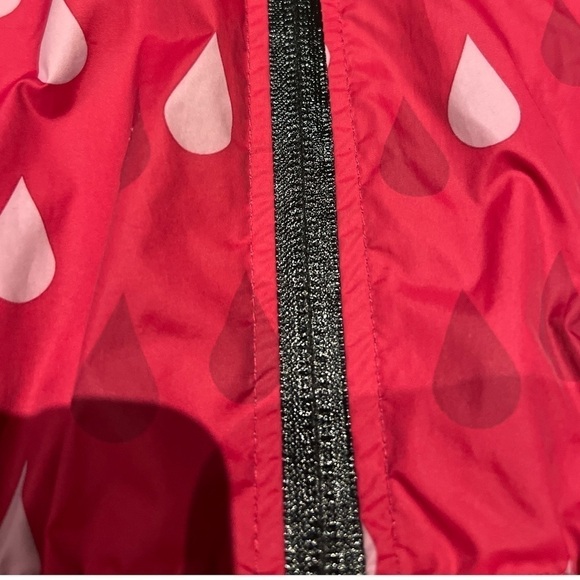 H&m Girls Pink Raincoat size 7-8 - Removeable Hood - Picture 2 of 13